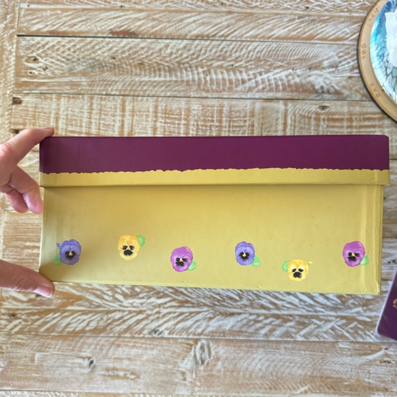 🦄🌸Rare! Anne Geddes Pansies Photo Box w/ Dividers🌸 - Picture 8 of 15